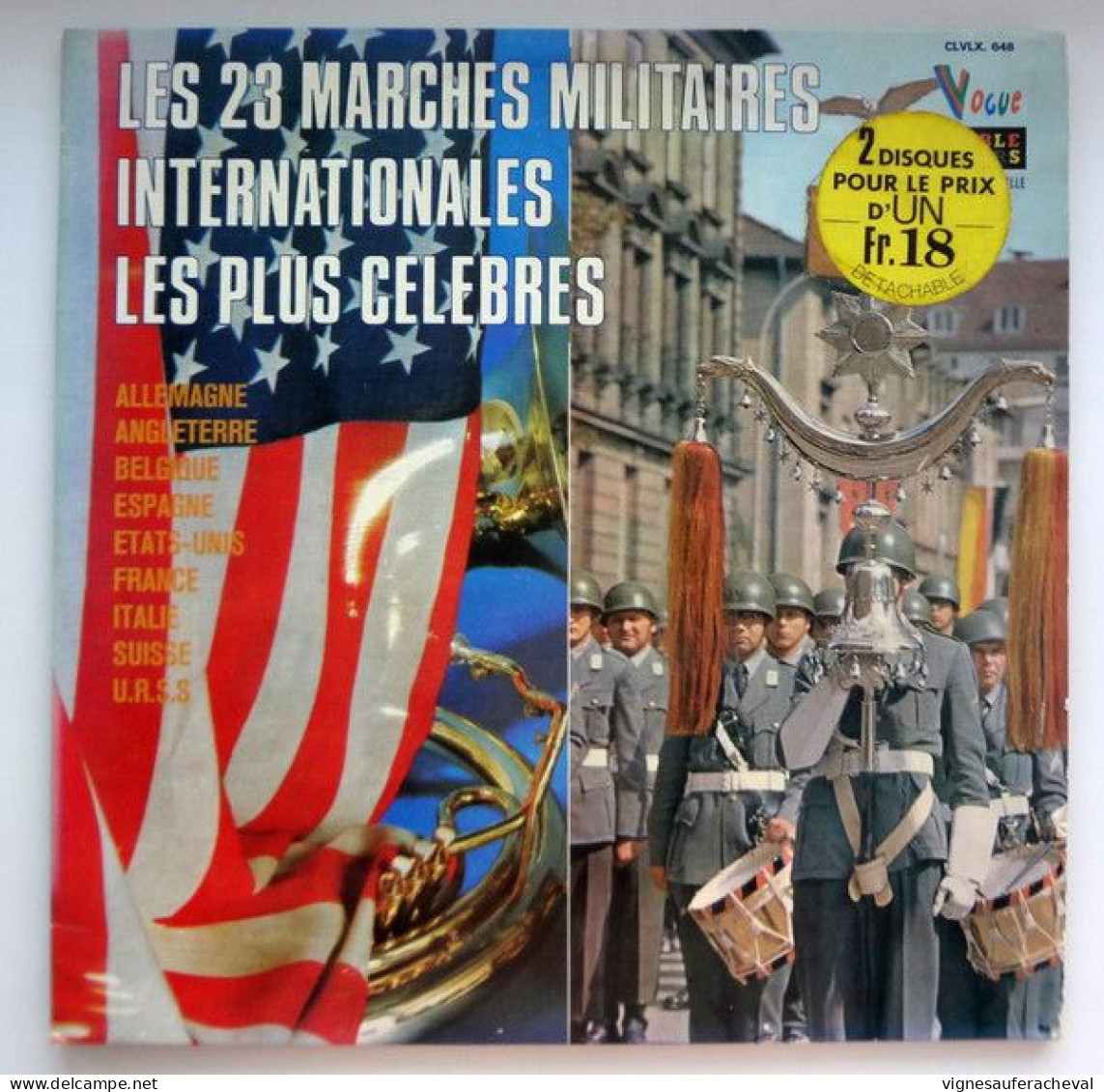 Les 23 Marches Miliatairesinternationales Les Plus Célèbres (2 LP) - Wereldmuziek