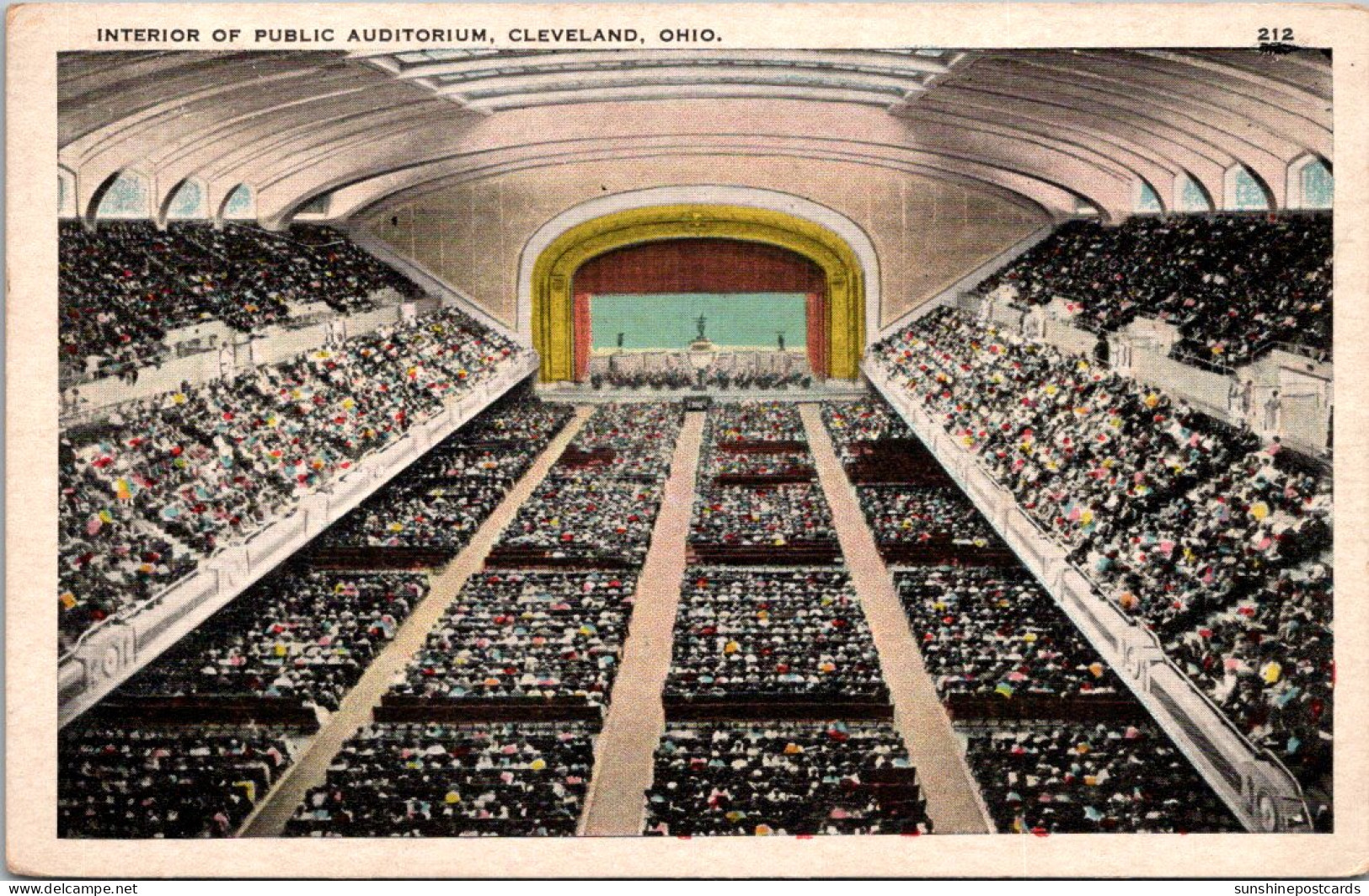 Ohio Cleveland Interior Of Public Auditorium 1929 - Cleveland