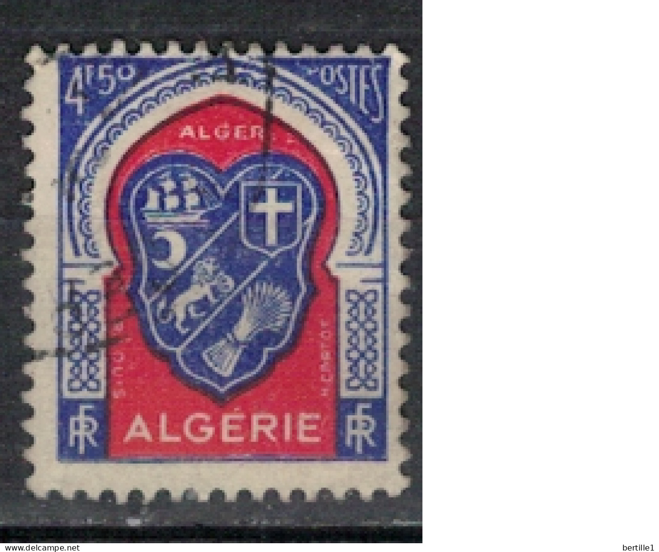 ALGERIE      N°  YVERT  264 ( 4 )  Oblitéré ( OB 11/45   ) - Oblitérés