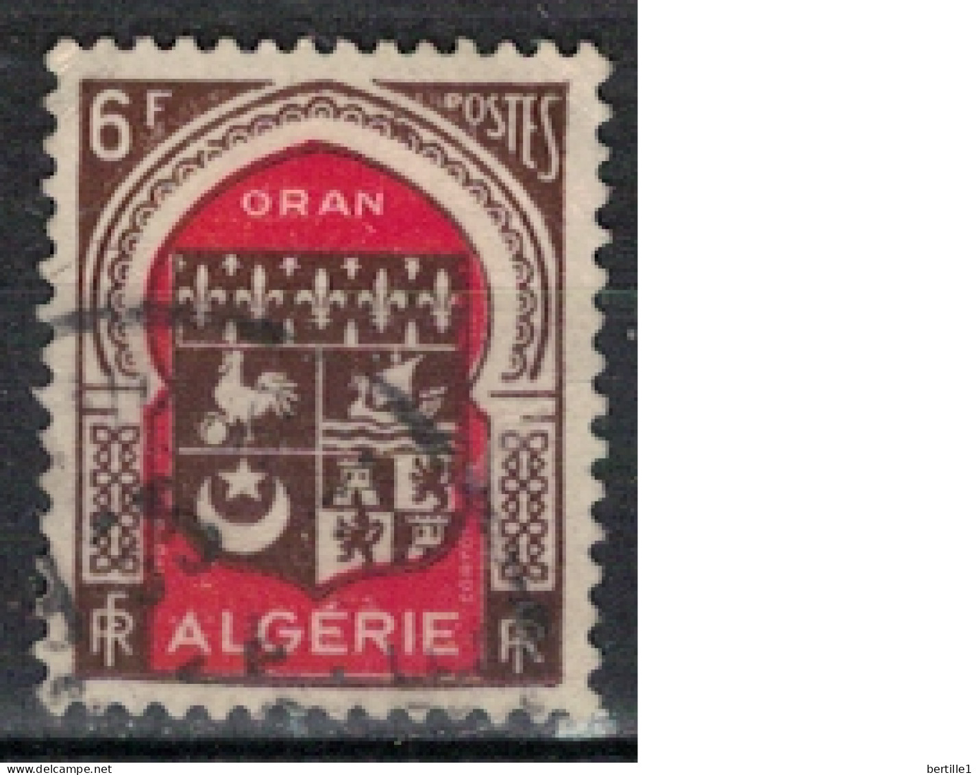 ALGERIE      N°  YVERT  265 ( 6 )  Oblitéré ( OB 11/45   ) - Usati