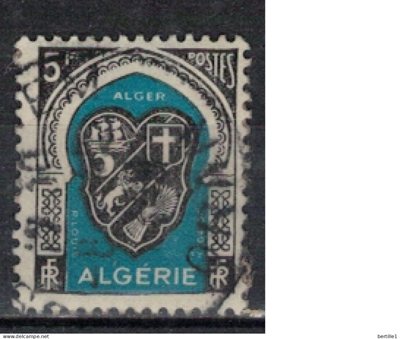 ALGERIE      N°  YVERT  268  ( 5 ) Oblitéré ( OB 11/45   ) - Usados