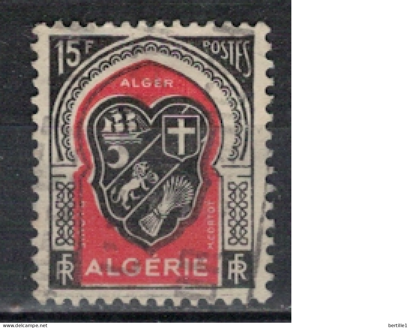 ALGERIE      N°  YVERT  271  ( 1 ) Oblitéré ( OB 11/45   ) - Usati