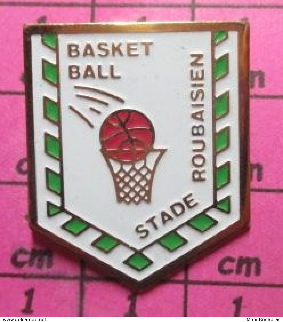 2119 Pin's Pins / Beau Et Rare / SPORTS / BASKET-BALL STADE ROUBAISIEN - Basketball