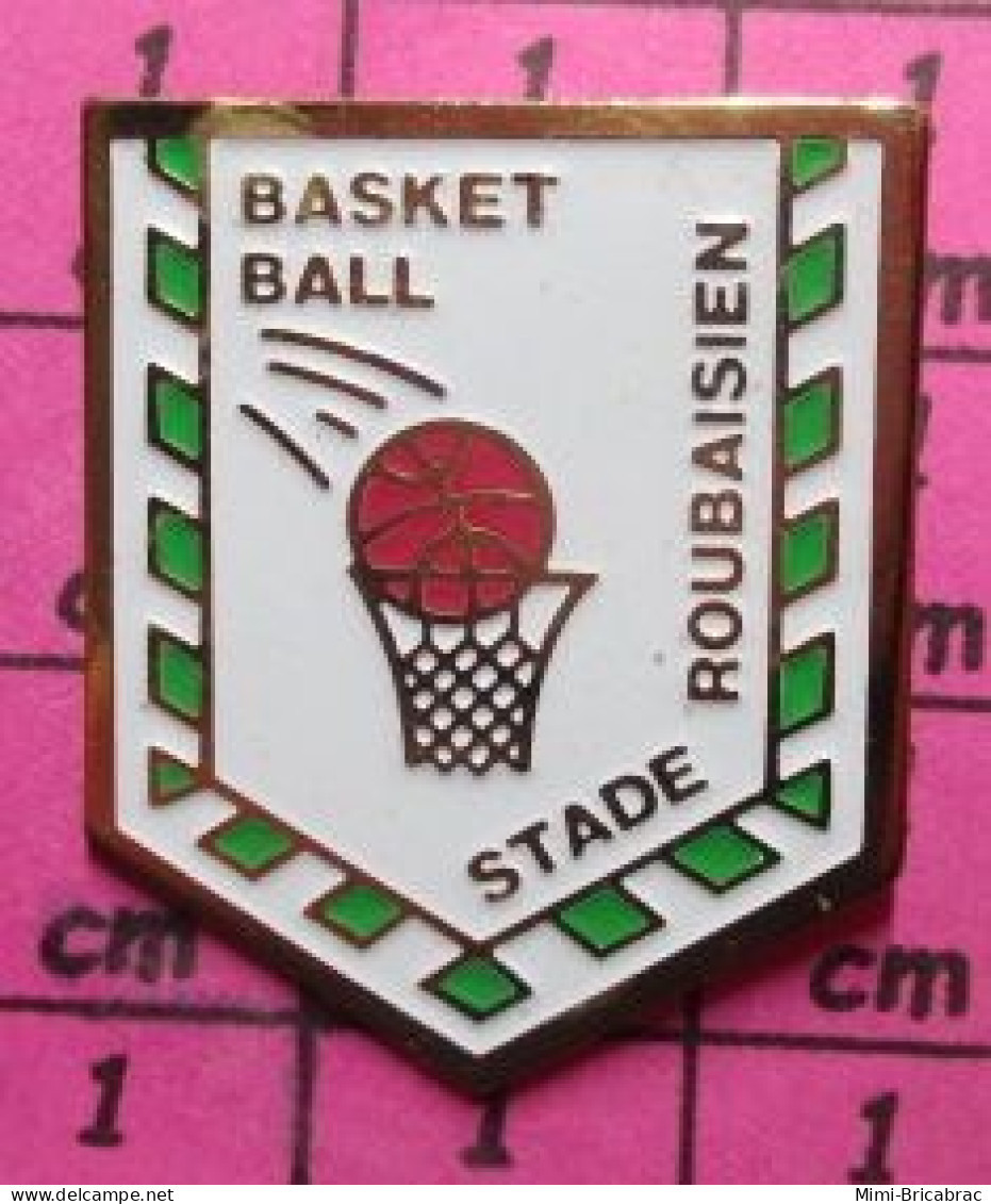 2119 Pin's Pins / Beau Et Rare / SPORTS / BASKET-BALL STADE ROUBAISIEN - Basketball