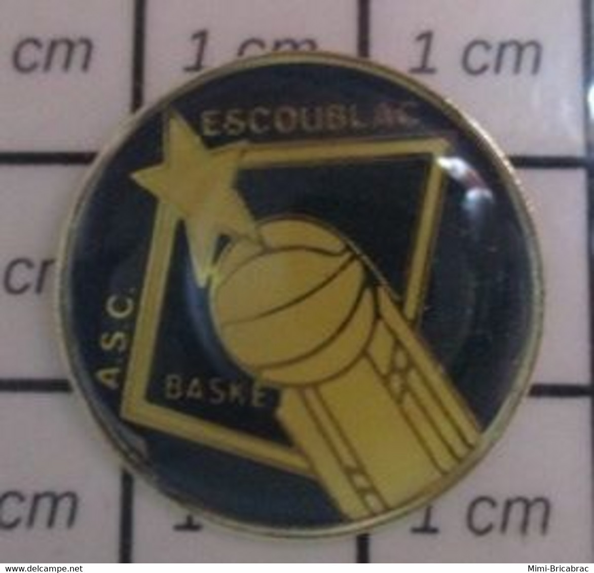 912b Pin's Pins / Beau Et Rare / SPORTS / ASC ESCOUBLAC BASKET - Basketball