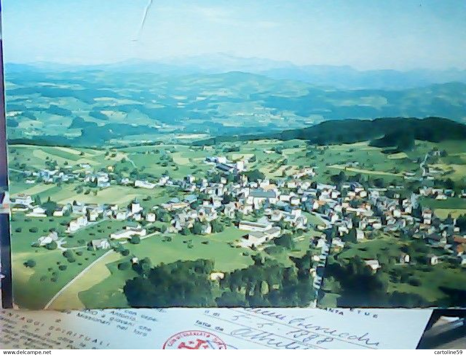 SUISSE Kirchberg (St. Gallen) Flugaufnahme Toggenburg   VB1974 JM1543 - Kirchberg