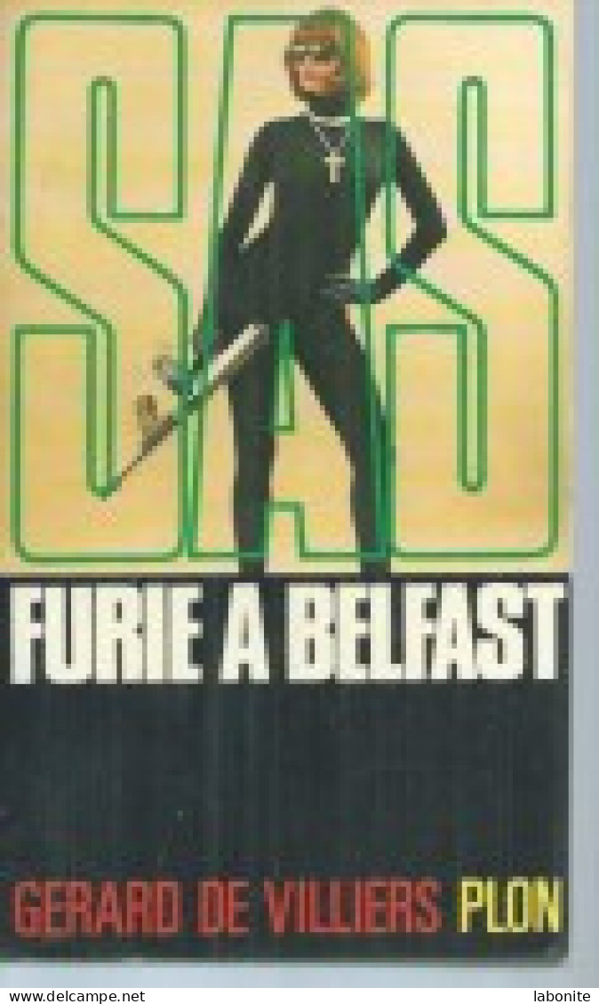 S.A.S N°36 Furie à Belfast  Chez Plon Edition 1982 Livraison Suivie, Gratuite. - SAS