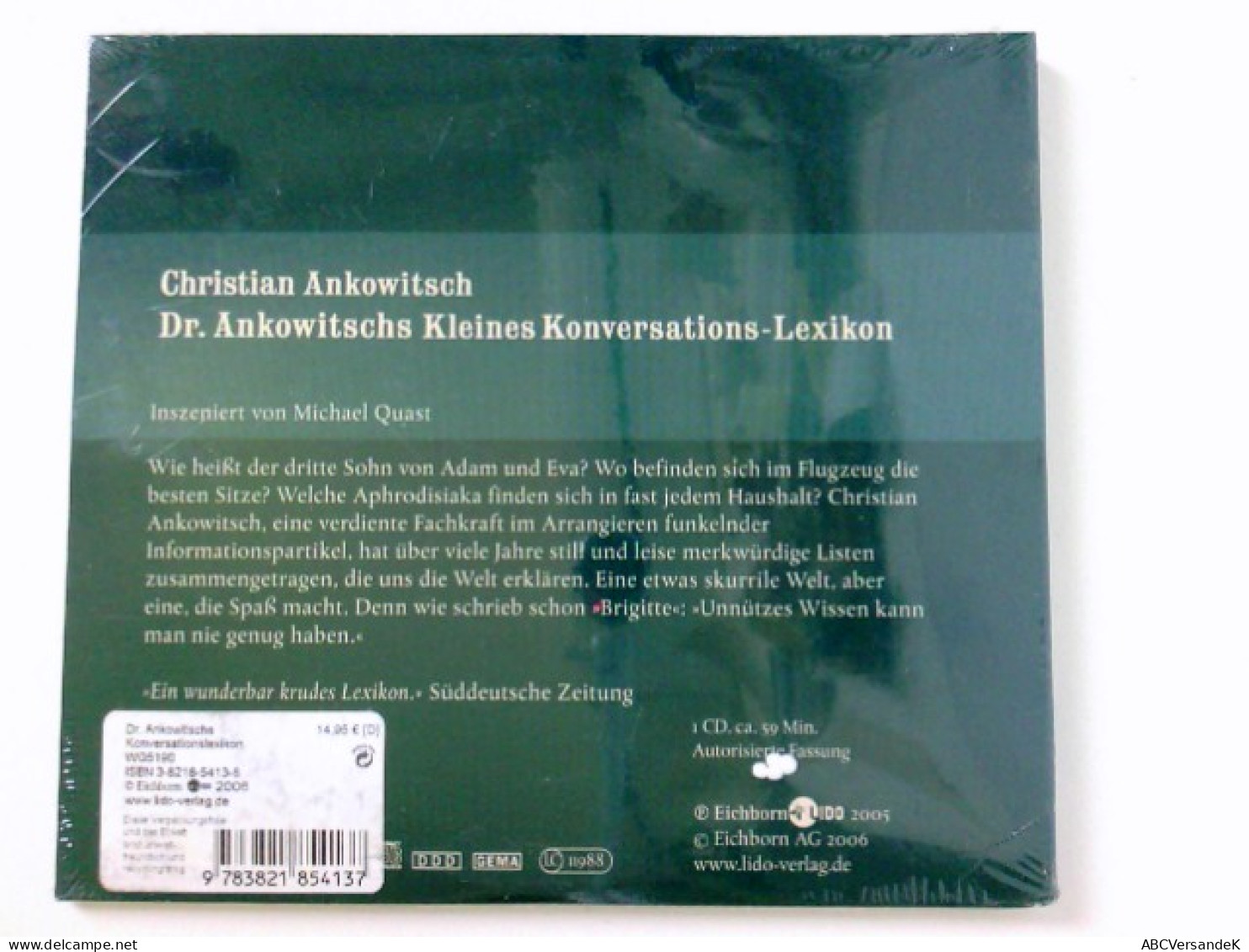 Dr. Ankowitschs Kleines Konversations-Lexikon: Inszenierte Lesung - CDs