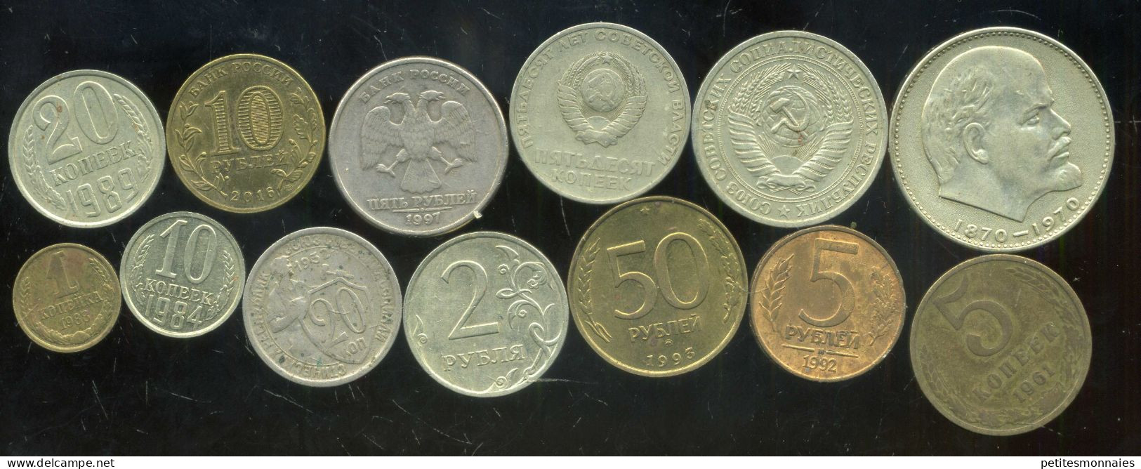 RUSSIE  Lot De 13  Monnaies  (  290 ) - Kilowaar - Munten