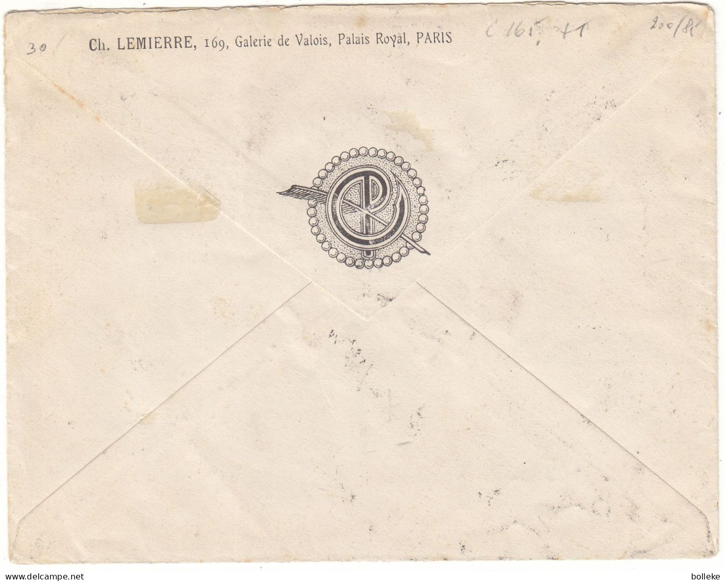 Croix Rouge - Belgique - Lettre Recom De 1915 - Oblit Le Havre Spécial - Exp Vers Paris 8 - Valeur 165 € ++ - 1918 Rode Kruis