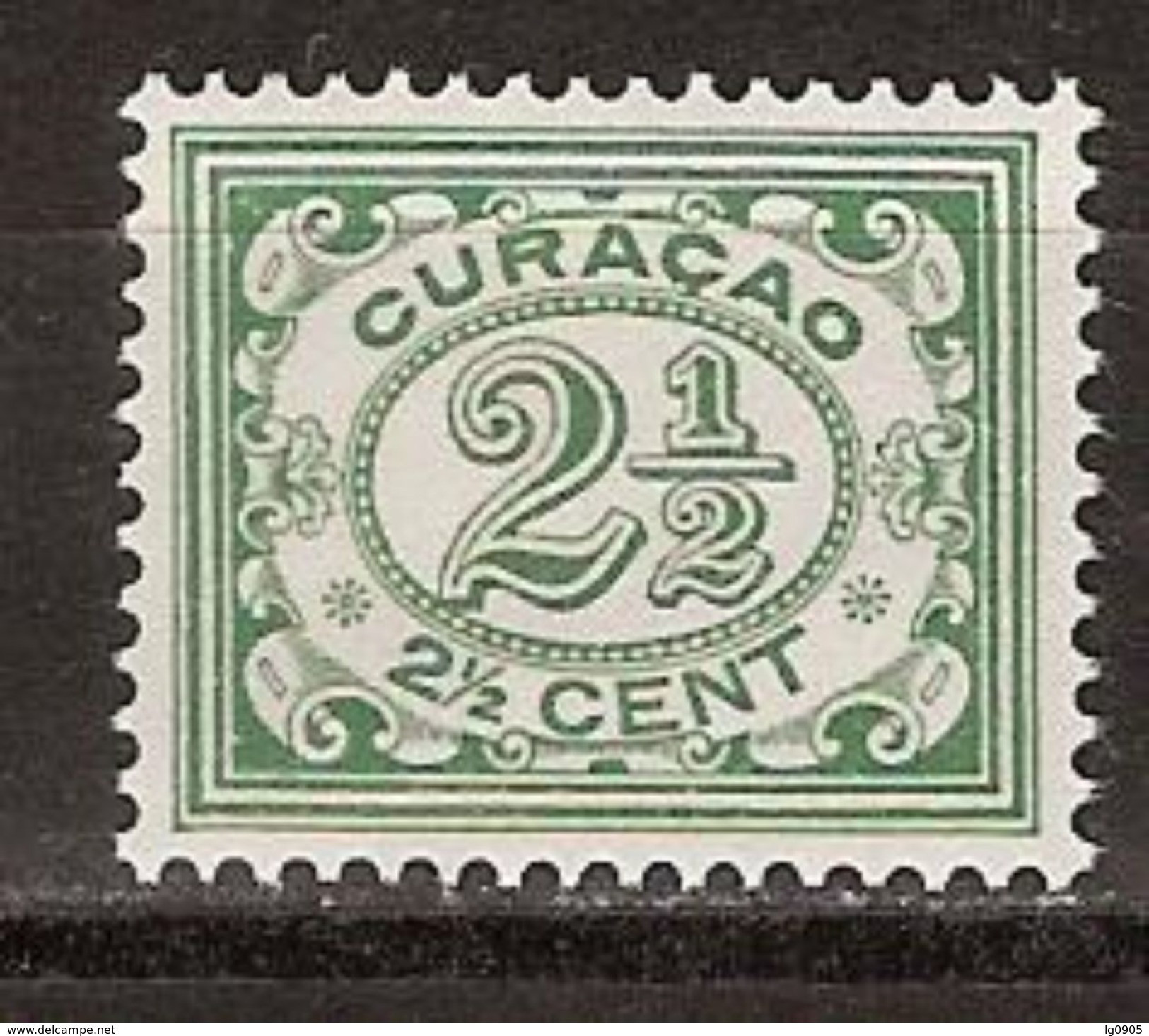 Nederlandse Antillen Curacao 48 MLH Ong ; Cijfer, Cipher, Cifra, Cifre 1915 - Curaçao, Nederlandse Antillen, Aruba