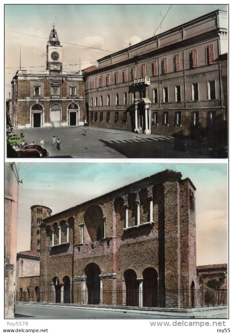 EMILIA ROMAGNA-RAVENNA PIAZZA DEL POPOLO PALAZZO DI TEODORICO (NR.2 CART.) - Ravenna