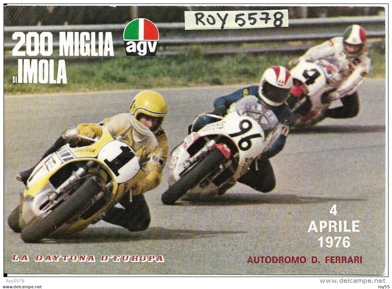 Imola 200 Miglia Di Imola 1976 (vedi Scritta Retro) - Motorradsport