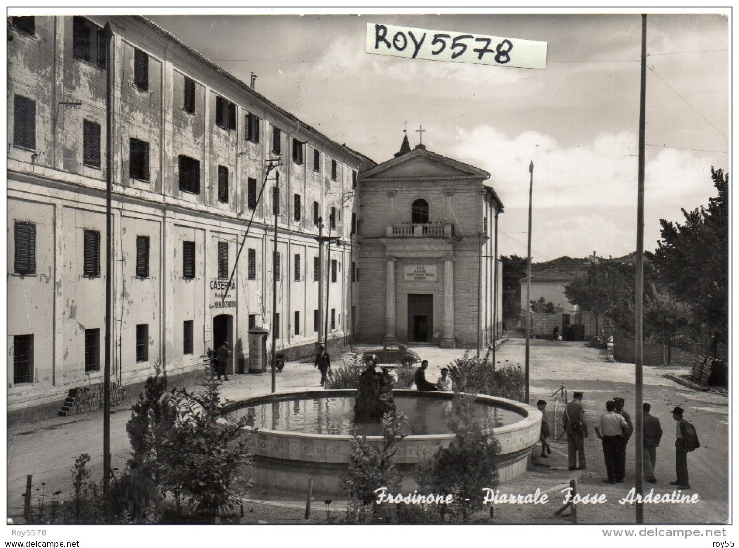 Lazio-frosinone Piazzale Fosse Ardeatine Veduta Animatissima Anni 50 - Frosinone