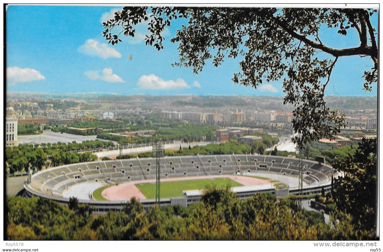 FOOTBALL  STADIUM ESTADIO STADE STADIO OLIMPICO CON ANNULLO FINALE COPPA DI CAMPIONI DI CALCIO 1984 (vedi Retro) - Soccer
