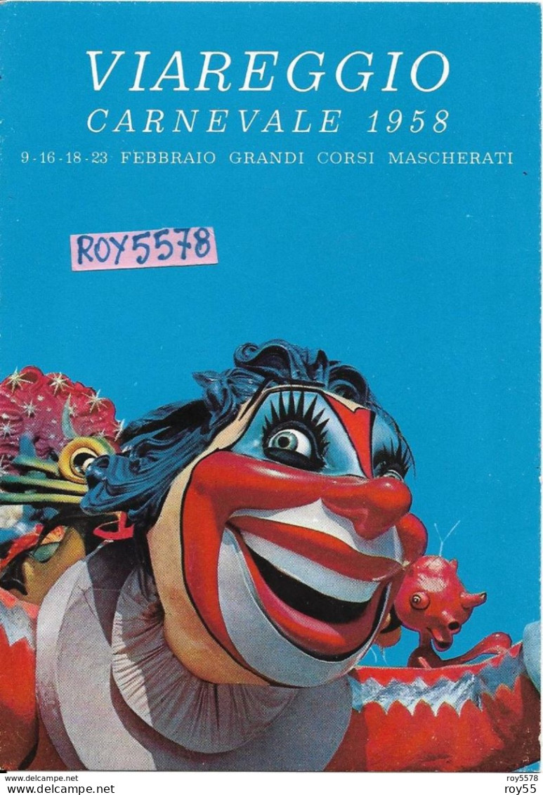 Toscana-viareggio Carnevale 1958 Con Pubblicita Squibb Retro (vedi Retro Cartolina) - Viareggio