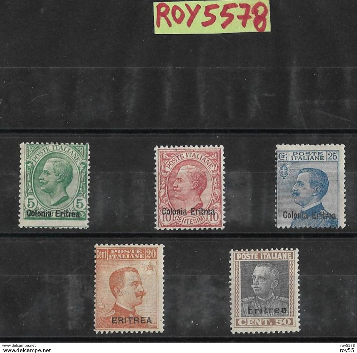 Stamps New Italian Colonies Eritrea Complete Series Nr.3 Stamps Nr.5 Francobolli Nuovi Colonia Eritrea Nr.5 (vedi Retro) - Erythrée