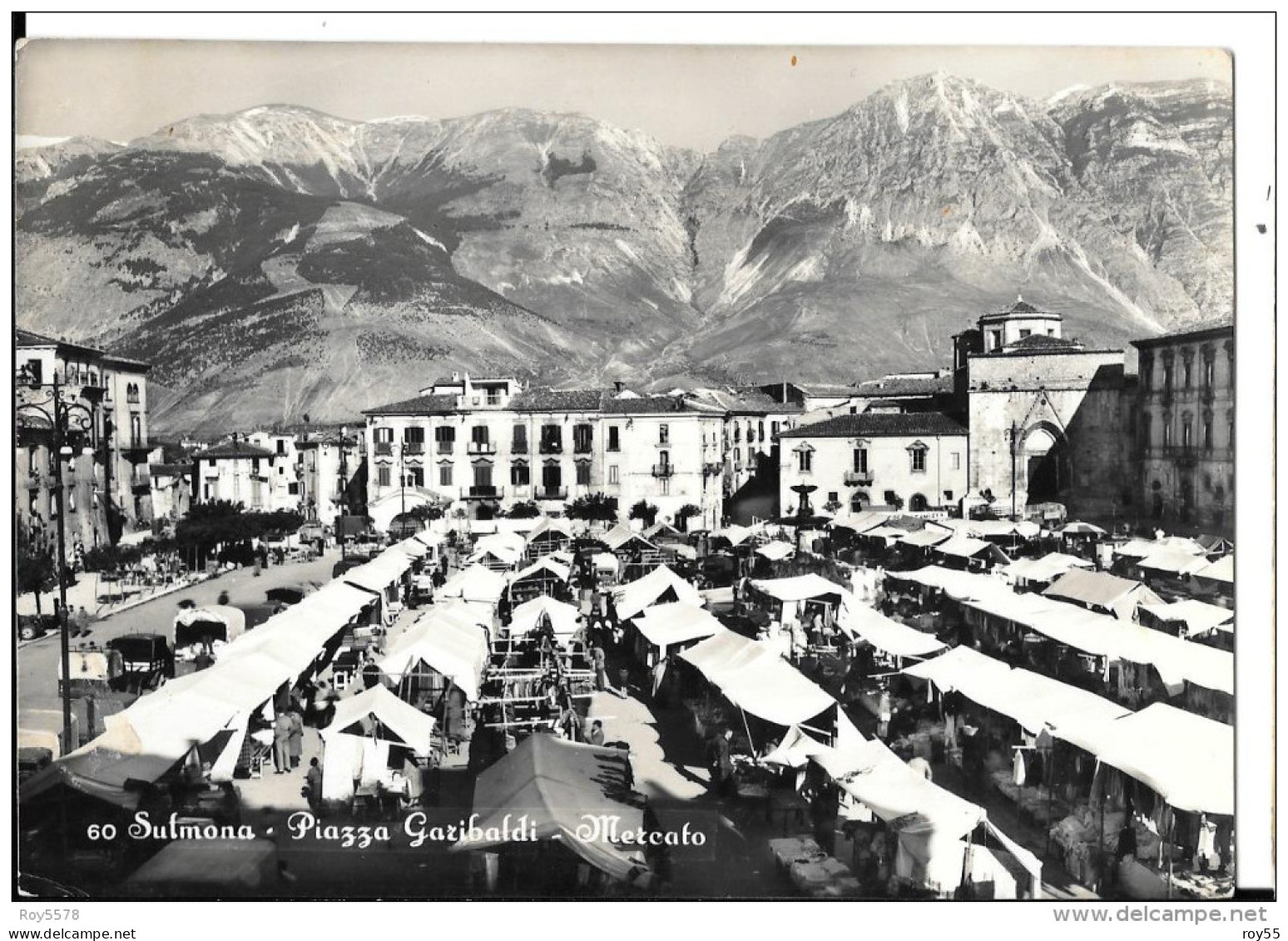 ABRUZZO-L'AQUILA-SULMONA MERCATO BANCARELLE PIAZZA ANIMATA - Other & Unclassified