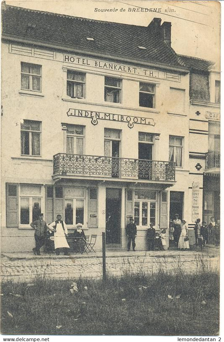 Souvenir De Breedene Sur Mer - Hotel Blankaert Th. - In Den Meiboom - Bredene