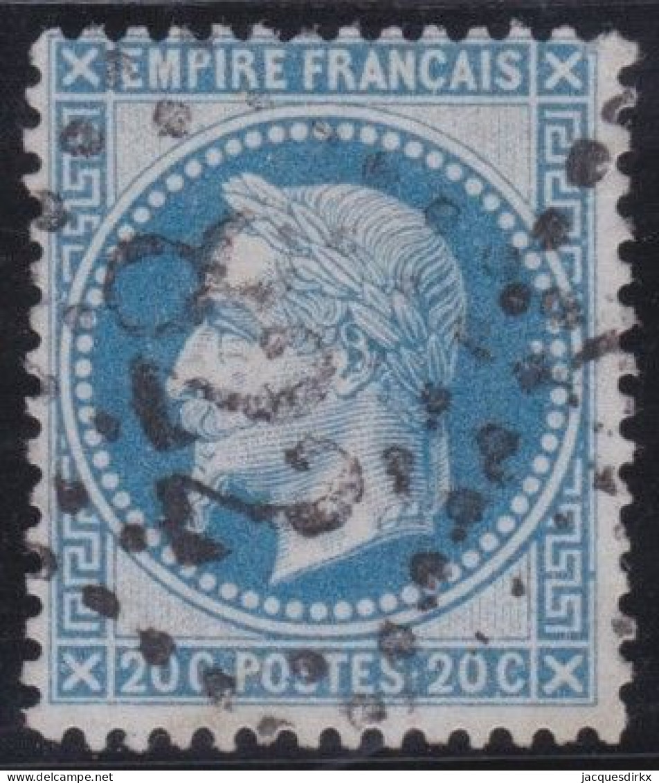 France  .  Y&T   .   22     .     O   .    Oblitéré - 1863-1870 Napoléon III Lauré