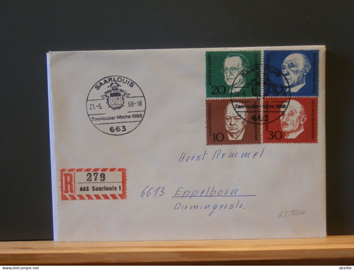 65/520W     LETTRE  ALLEMAGNE - Sir Winston Churchill