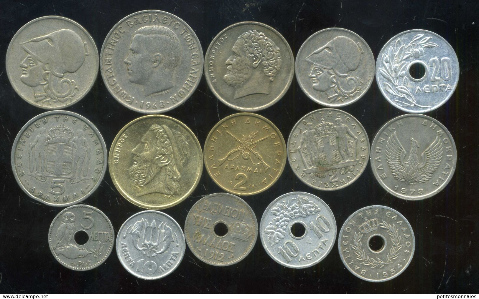 GRECE  Lot De 15  Monnaies  (  296 ) - Kilowaar - Munten