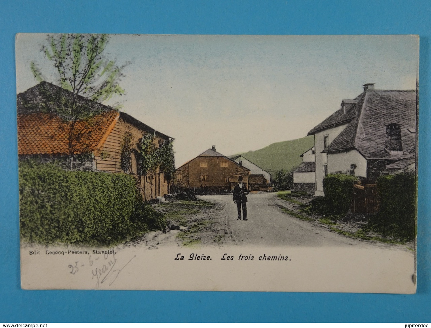 La Gleize Les Trois Chemins (colorisée) - Stoumont