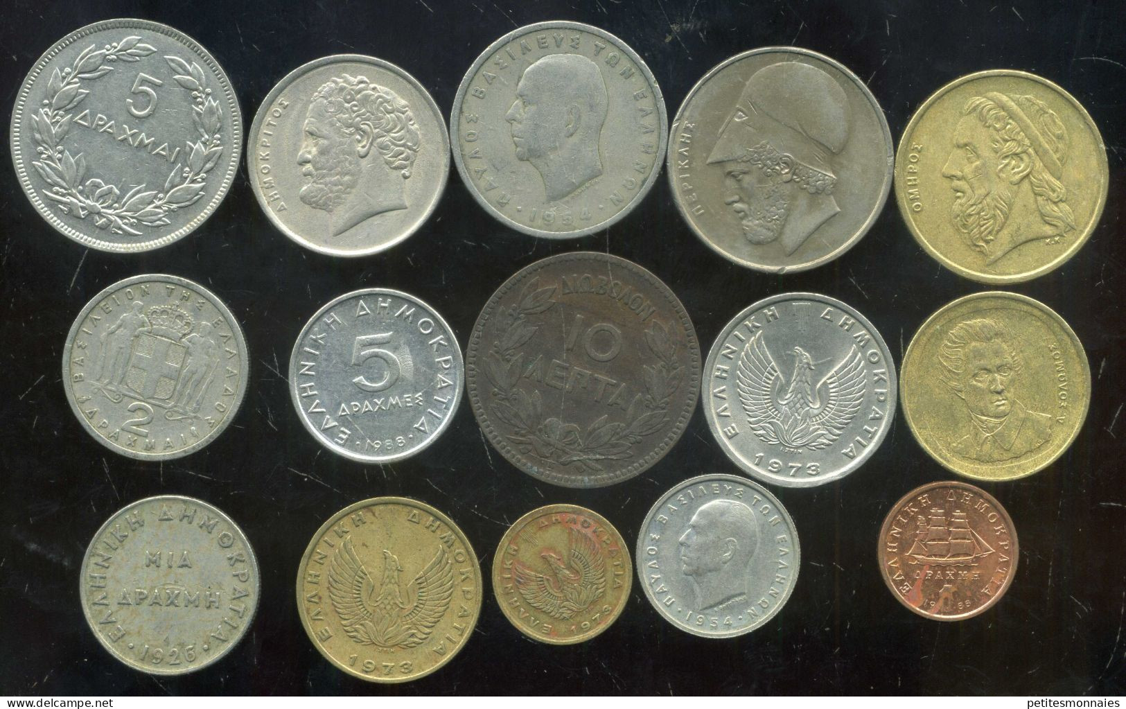 GRECE  Lot De 15  Monnaies  (  297 ) - Kilowaar - Munten