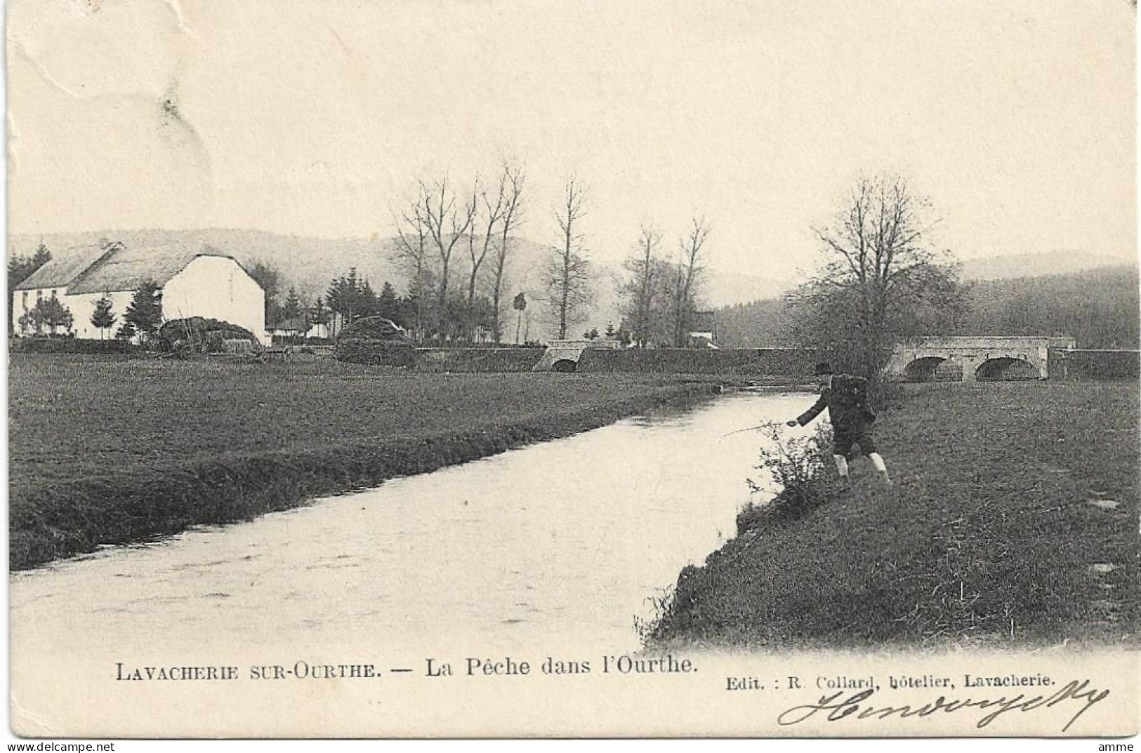 Lavacherie Sur-Ourthe    *   La Pêche Dans L'Ourthe - Sainte-Ode