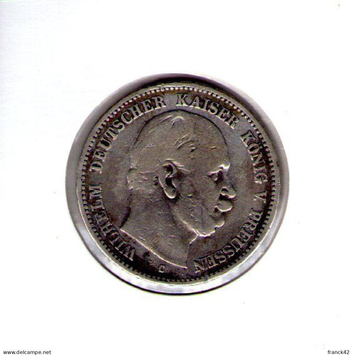 Allemagne.  2 Marks 1876 - 2, 3 & 5 Mark Silber