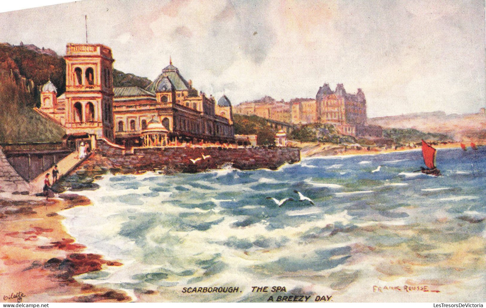 ROYAUME UNI - Scarborough - The Spa A Breezy Day - Colorisé - Carte Postale Ancienne - Scarborough