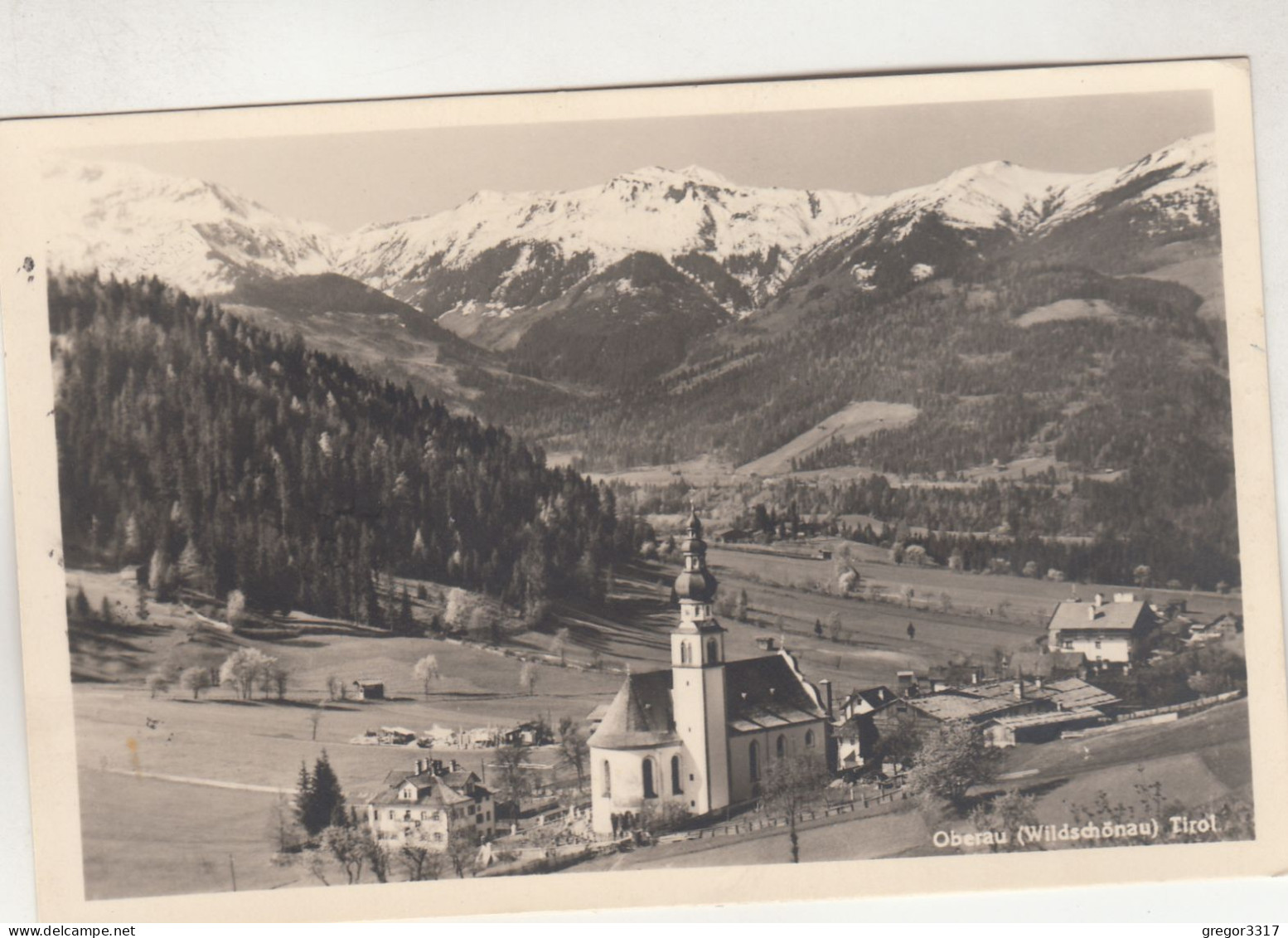 D2807) OBERAU - WILDSSCHÖNAU - Häuser U. Kirche ALT 1950 - Wildschönau