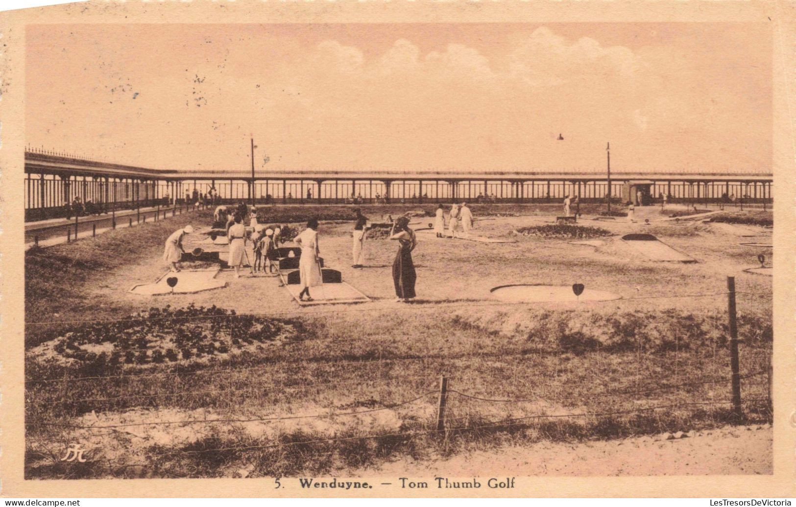 BELGIQUE - Wenduyne - Tom Thumb Golf - Animé - Carte Postale Ancienne - Wenduine