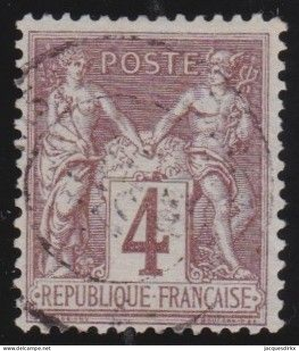 France  .  Y&T   .   88     .     O   .    Oblitéré - 1876-1898 Sage (Type II)