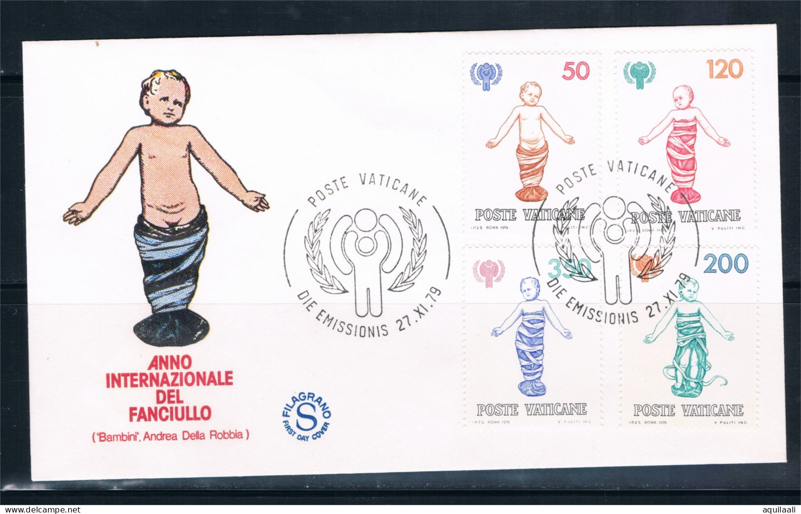 VATICANO 1979 - "Anno Del Fanciullo".   Annullo FDC Filagrano - Oblitérés