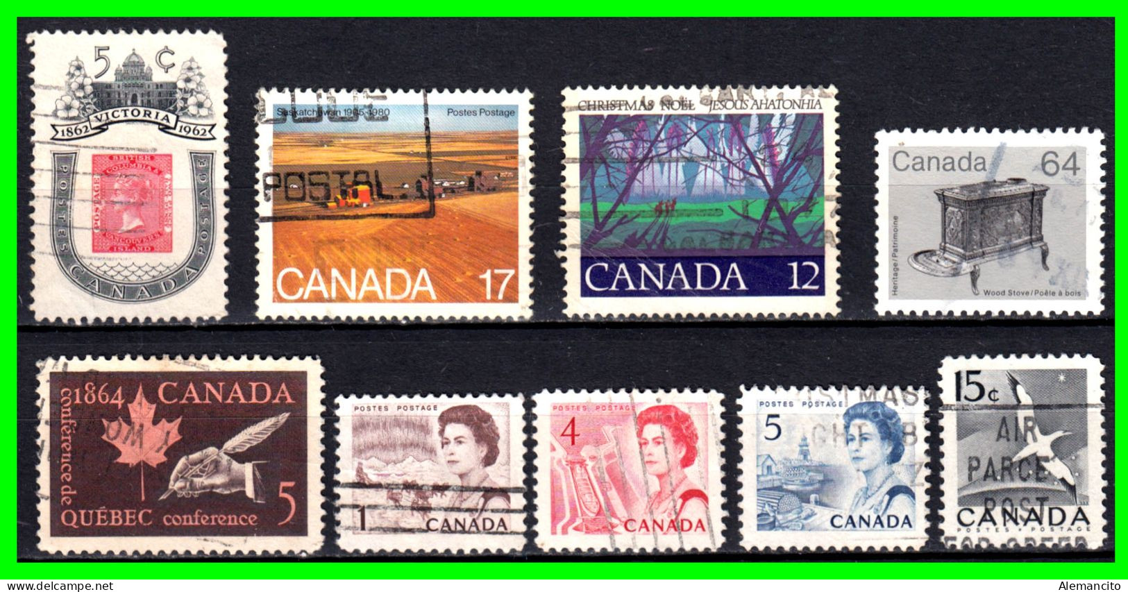 CANADA ( AMERICA DEL NORTE ) LOTE DE SELLOS  DIFERENTES AÑOS Y VALORES - Collections