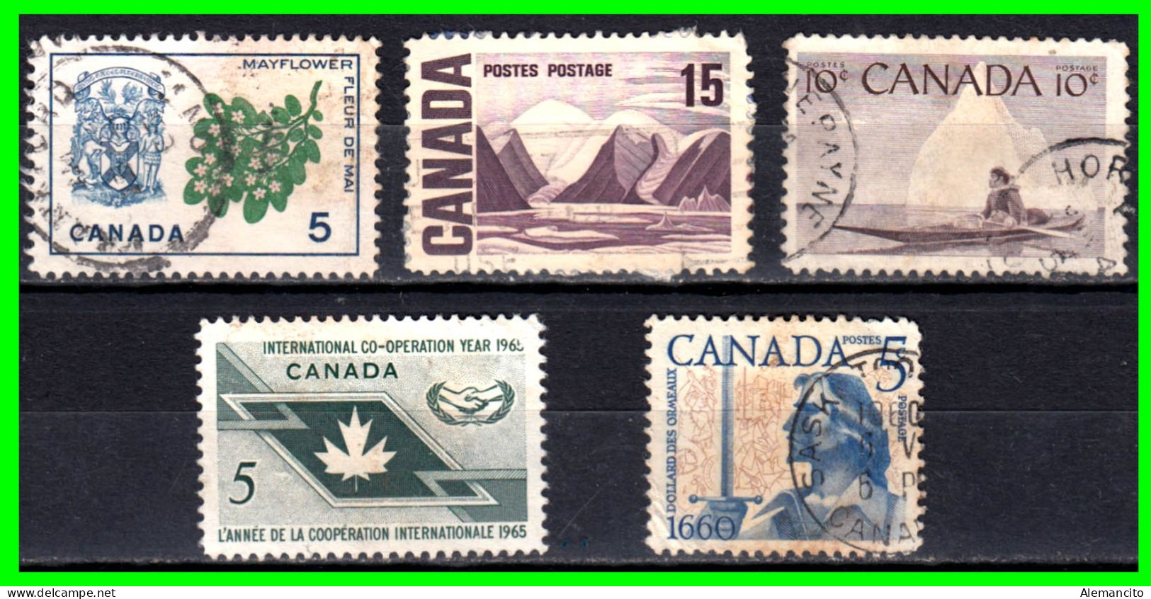 CANADA ( AMERICA DEL NORTE ) LOTE DE SELLOS  DIFERENTES AÑOS Y VALORES - Collections