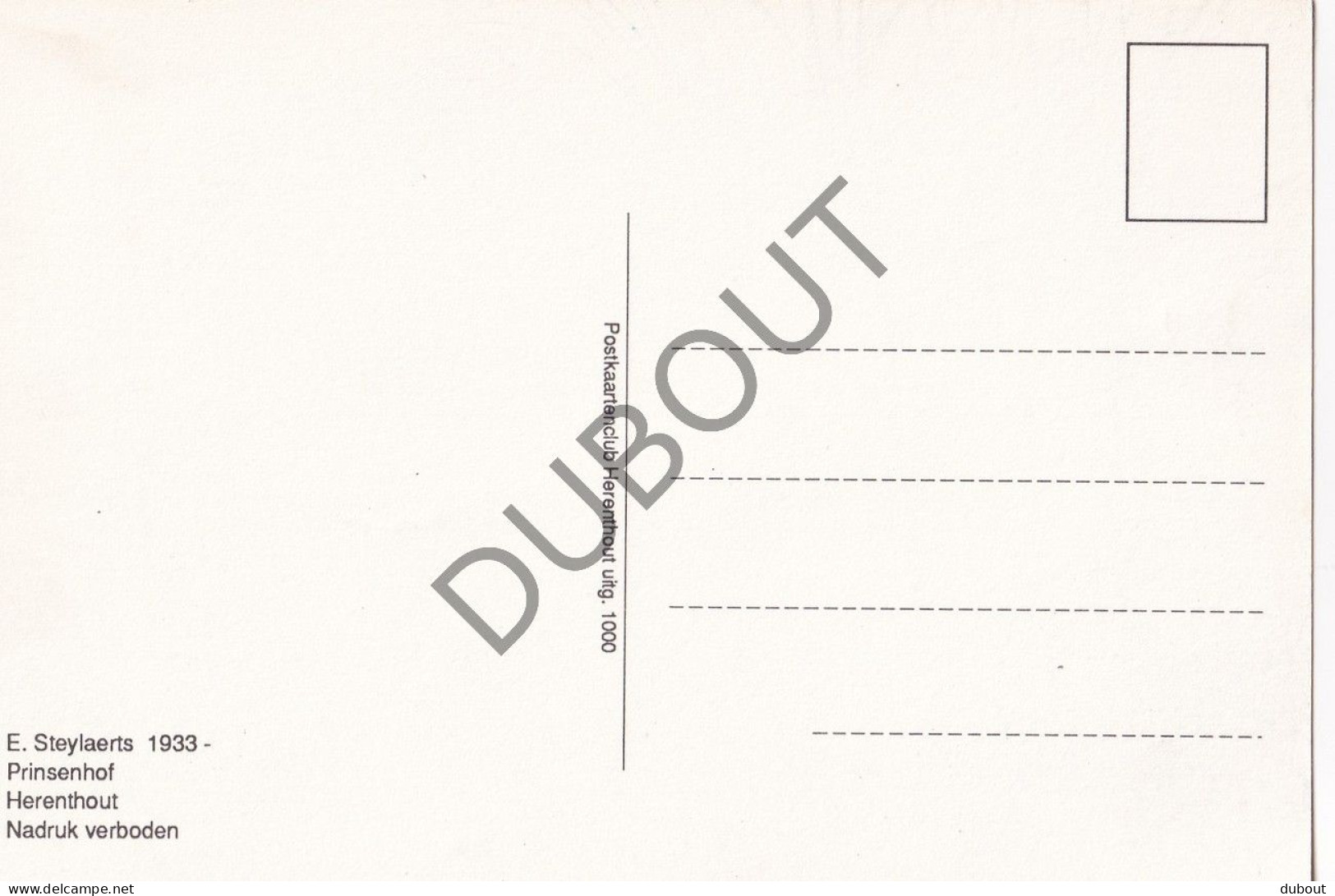 Postkaart/Carte Postale - Herenthout - Prinsenhof (C4750) - Herenthout
