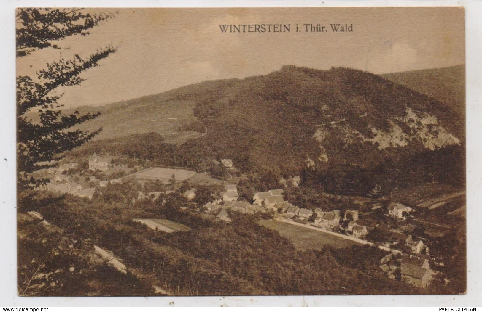 0-5812 WALTERSHAUSEN - WINTERSTEIN, Blick über Den Ort - Waltershausen