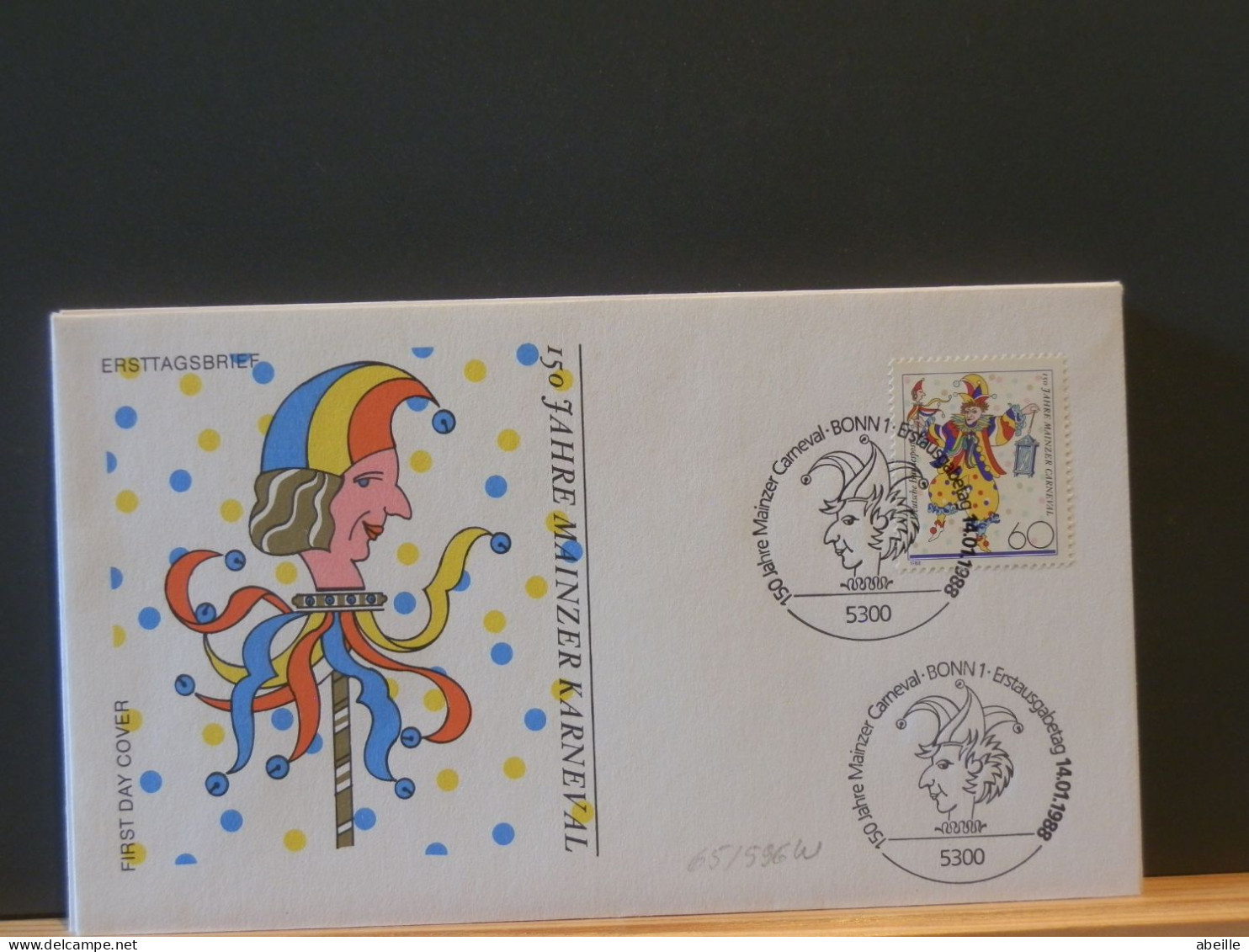 65/596W    FDC  ALLEMAGNE - Carnavales