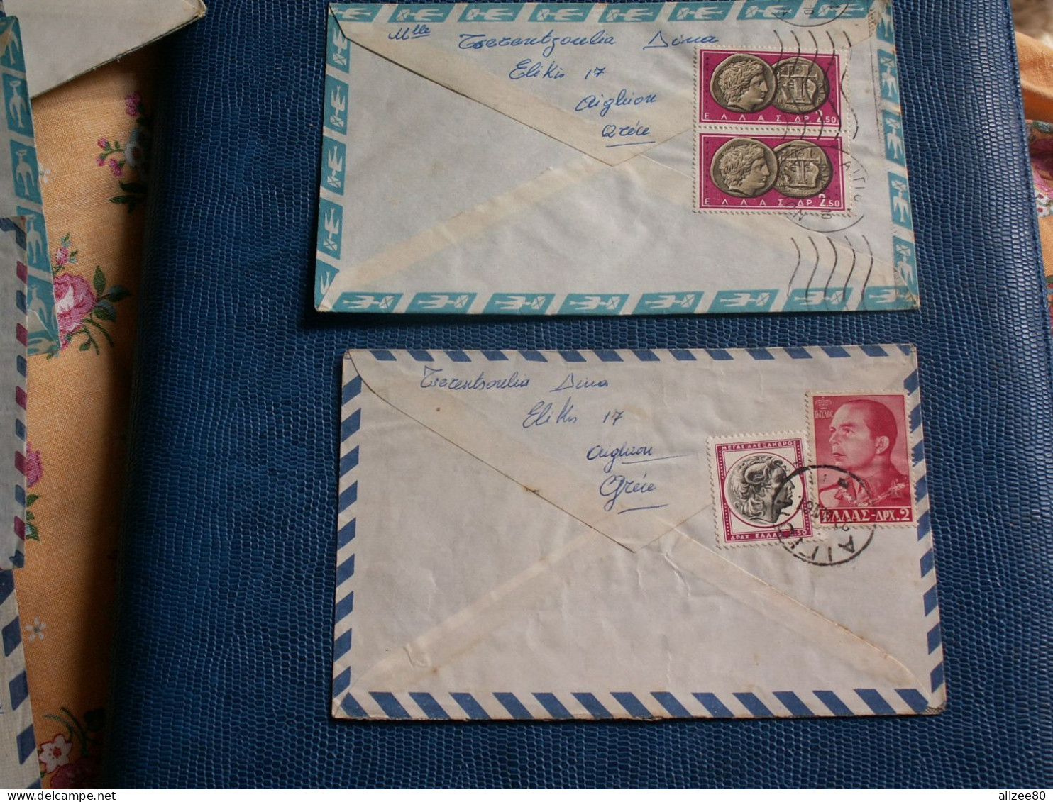 10  ENVELOP.  AVION   DE  GRECE - Other & Unclassified