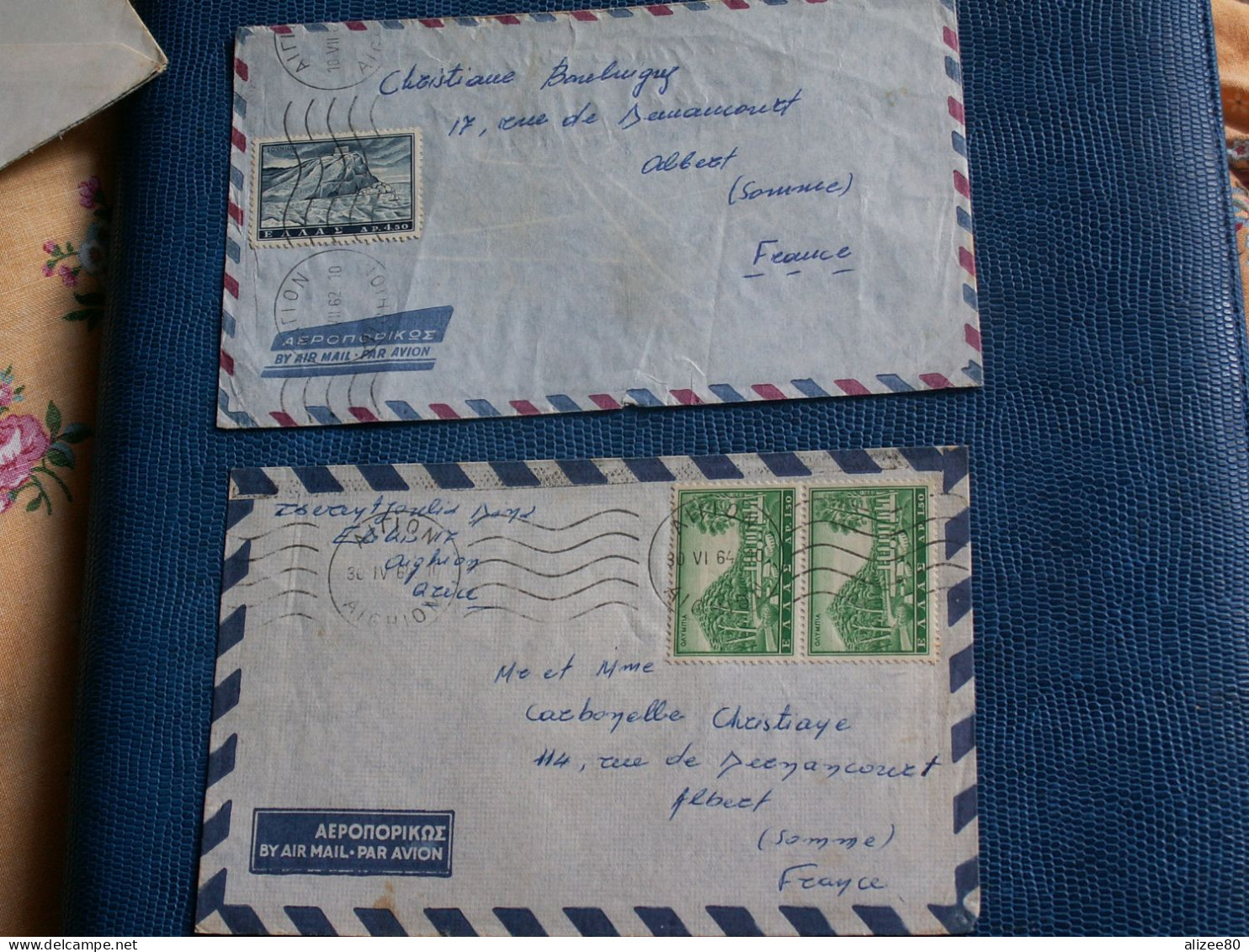 10  ENVELOP.  AVION   DE  GRECE - Andere & Zonder Classificatie