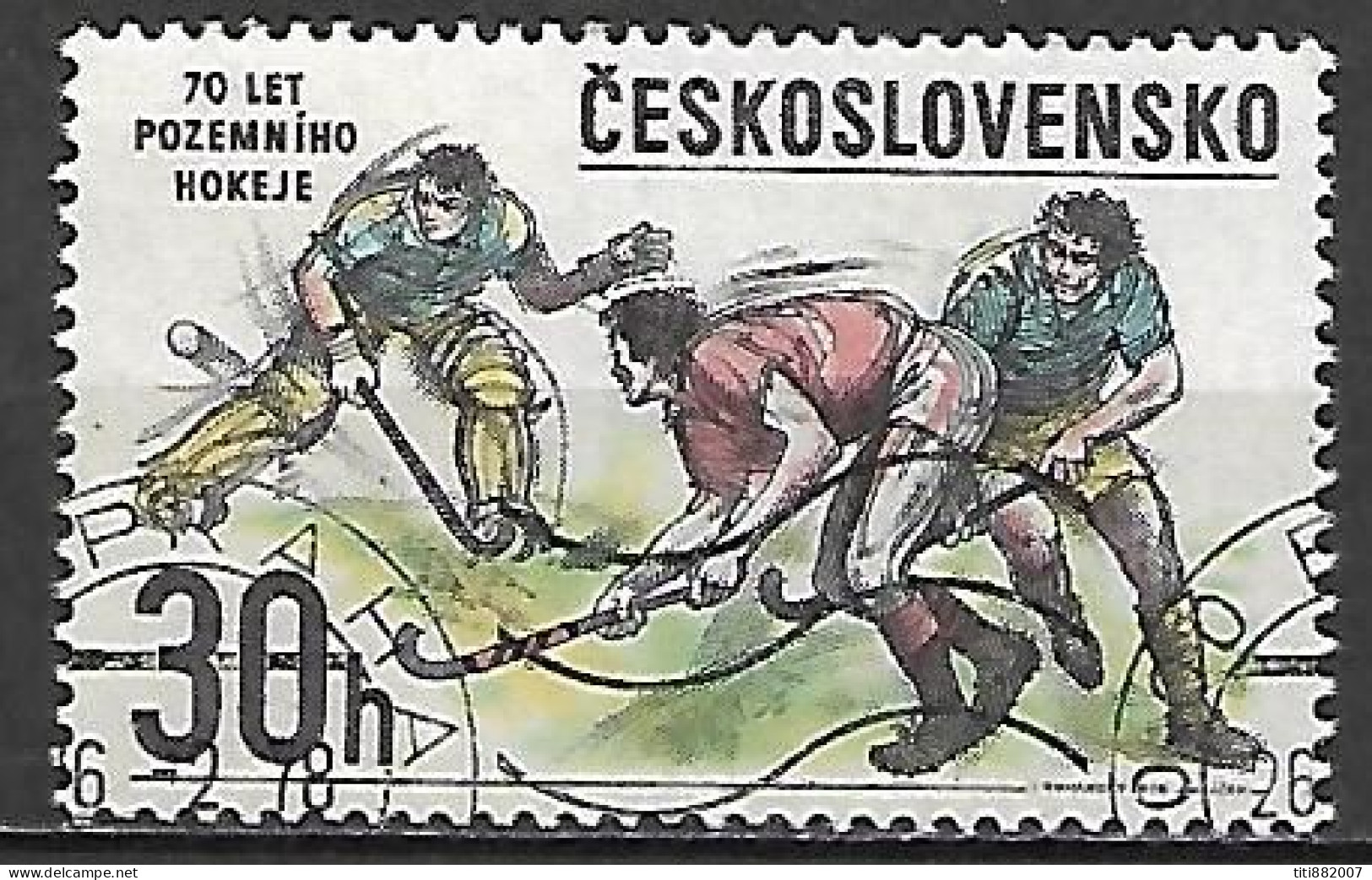 TCHECOSLOVAQUIE    -     HOCKEY  SUR  GAZON     -     Oblitéré - Hockey (su Erba)