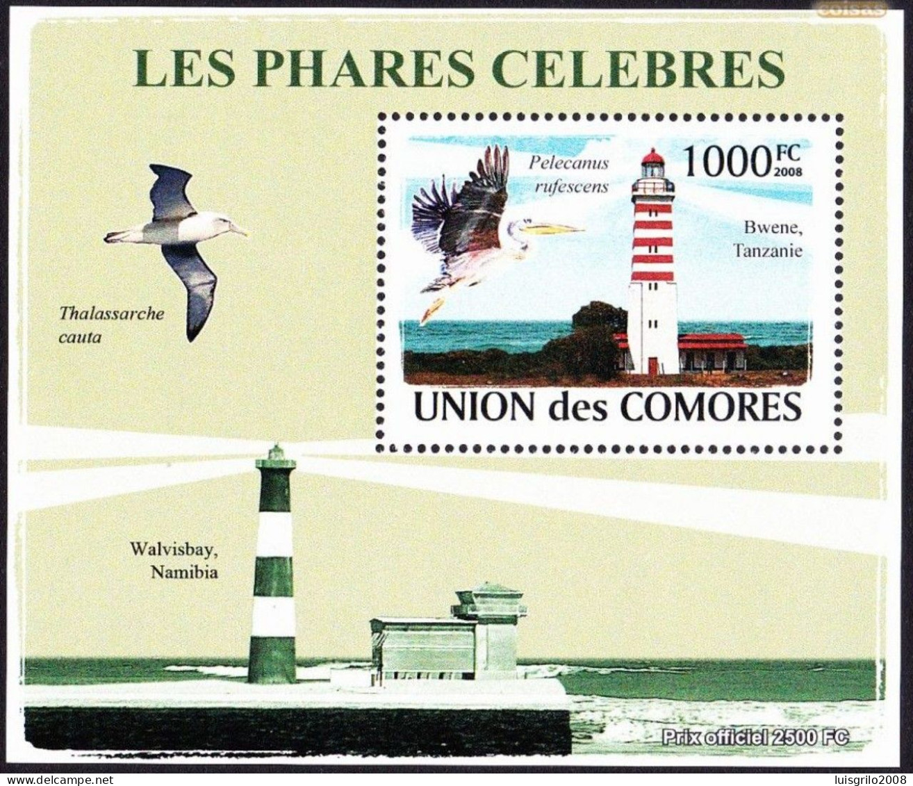 Phares/ Lighthouses - Les Phares Celebres -|- Union Des Comores, 2008 - MNH - Comores (1975-...)
