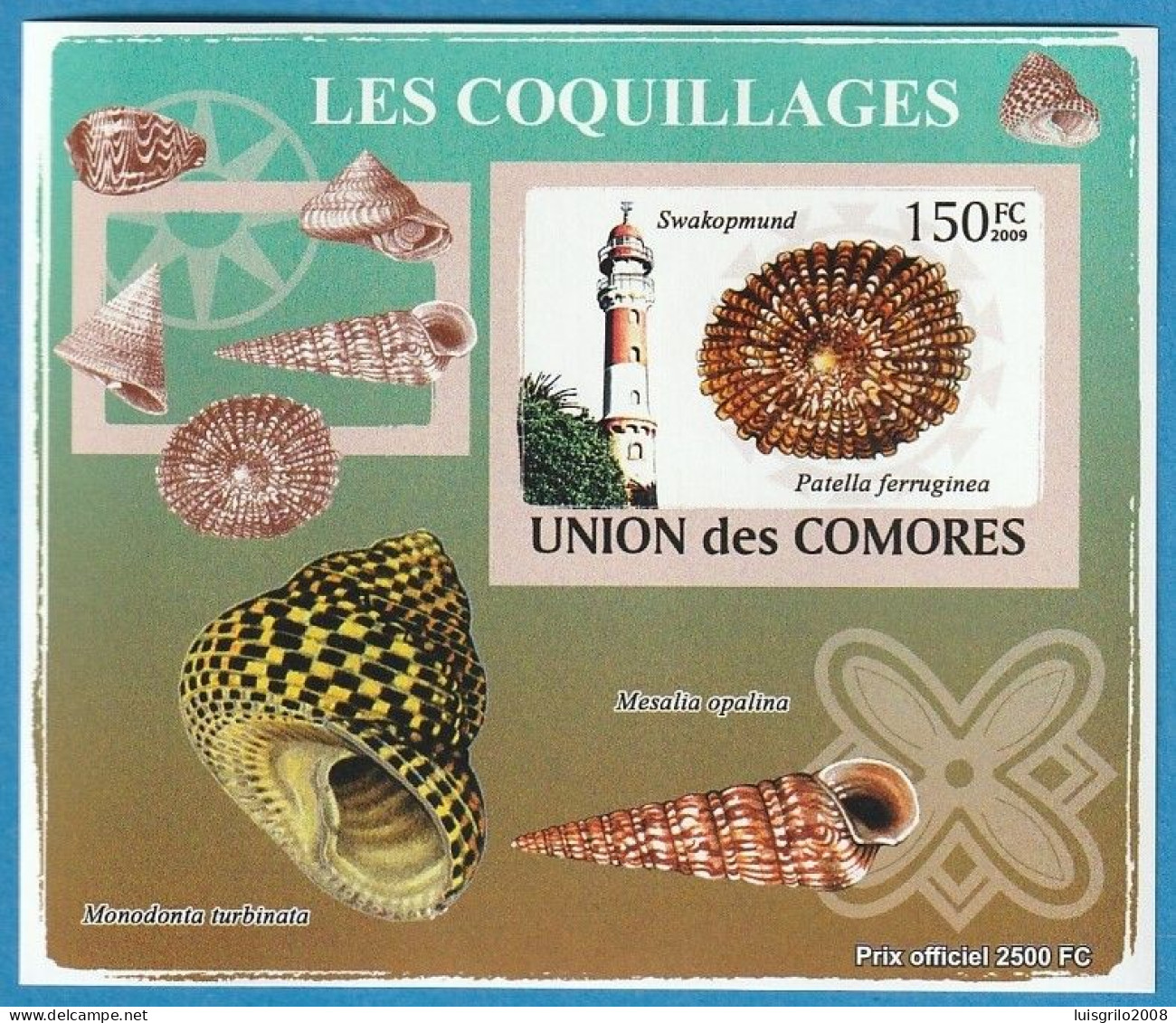Phares/ Lighthouses - Les Coquillages -|- Union Des Comores, 2009 - MNH . Imperforated - Comores (1975-...)