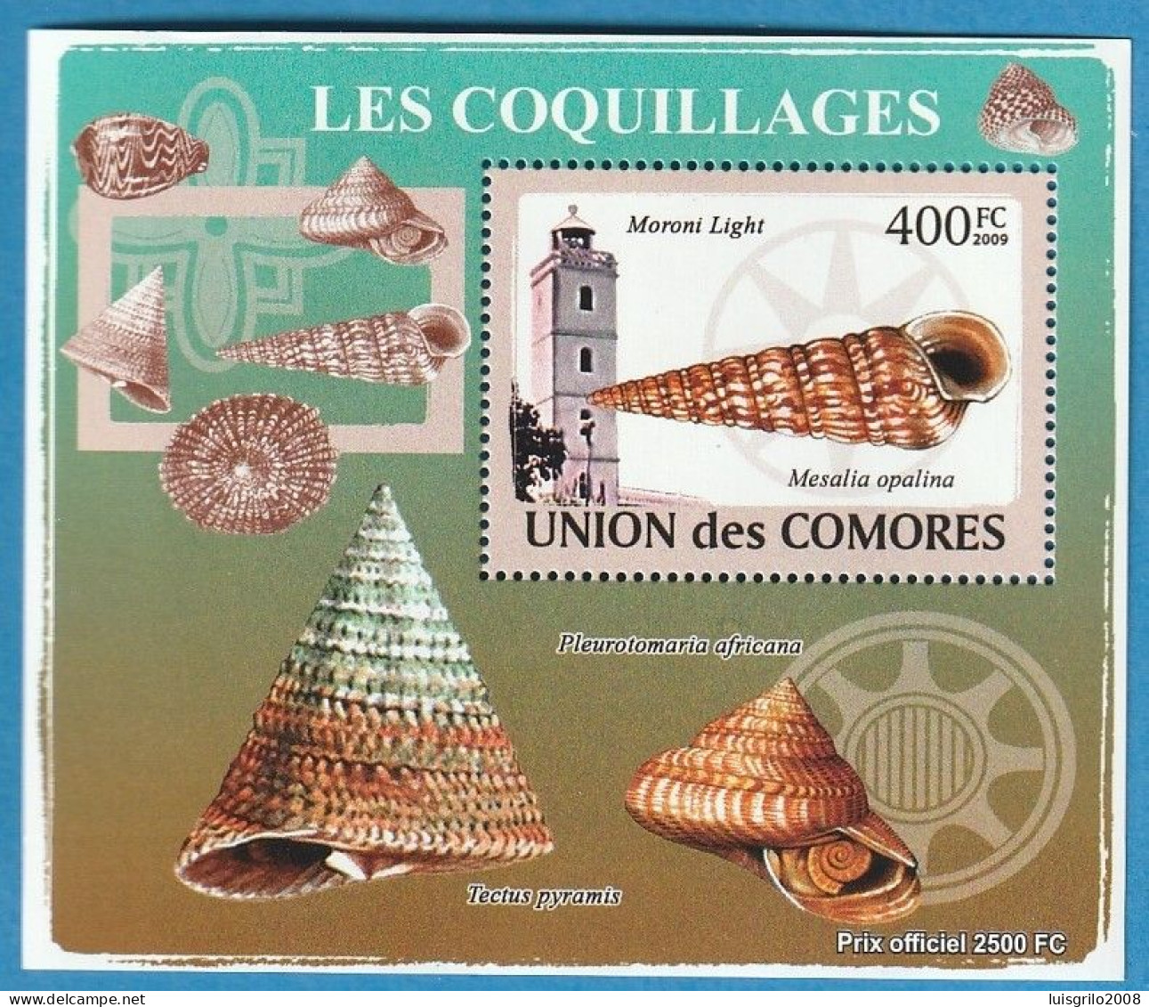 Phares/ Lighthouses - Les Coquillages -|- Union Des Comores, 2009 - MNH . Perforated - Comores (1975-...)