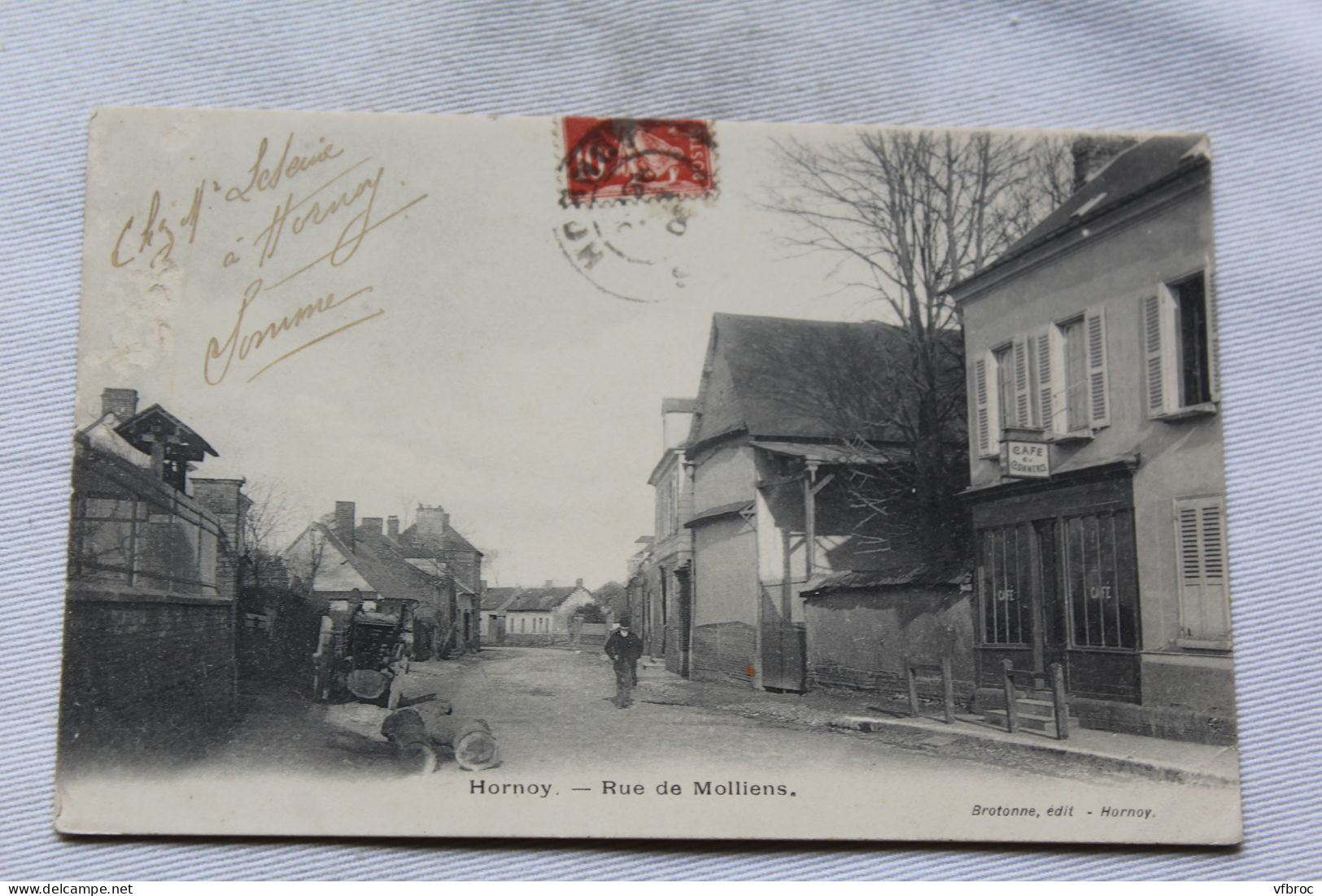 Cpa 1906, Hornoy, Rue De Molliens, Somme 80 - Hornoy Le Bourg