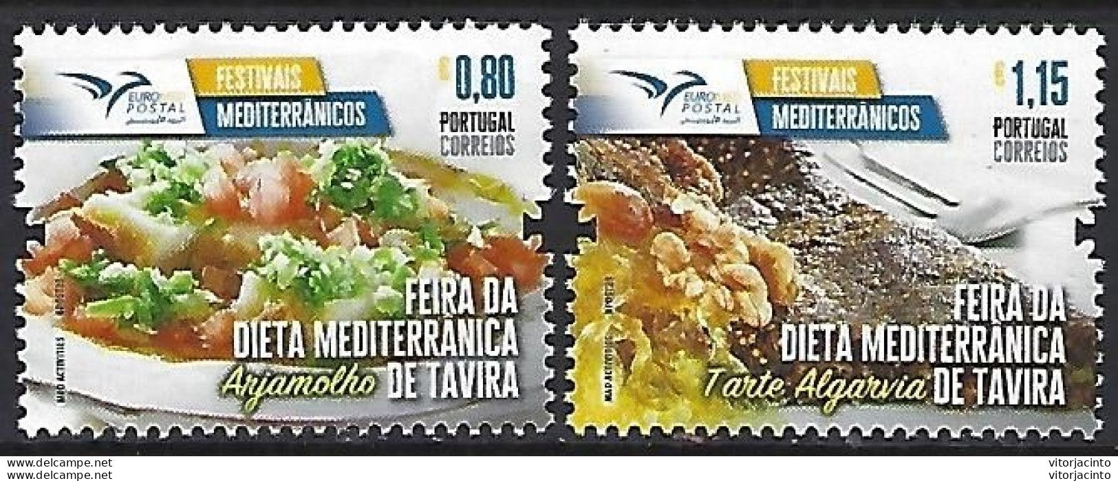 PORTUGAL - Euromed - Mediterranean Festivals (Mediterranean Diet Fair Of Tavira) - Mint Set - Date Of Issue: 2023-07-10 - Alimentation
