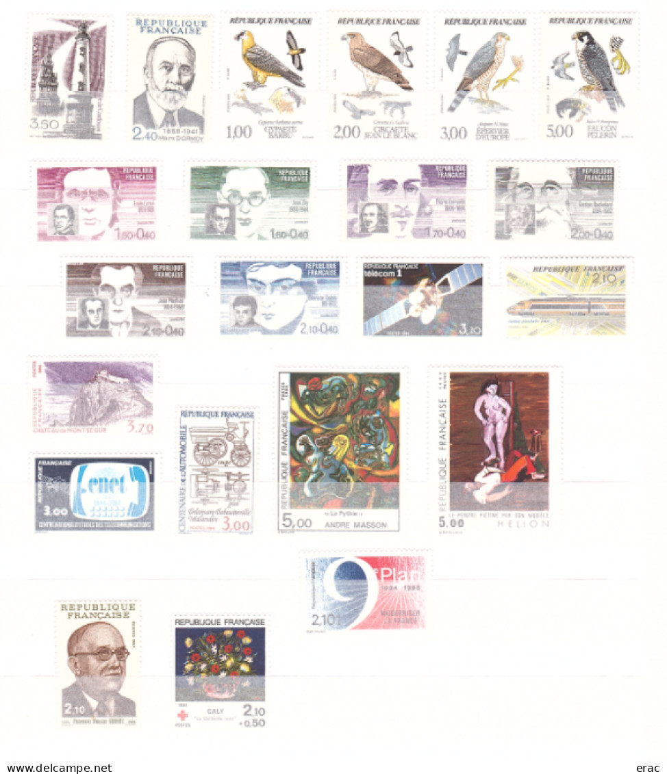 FRANCE - 1984 - Année Complète - N° 2299 à 2346 - Neufs ** - 49 Tp - 1980-1989