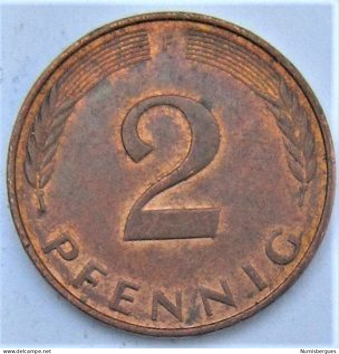 Pièce De Monnaie 2 Pfennig 1990 F - 2 Pfennig